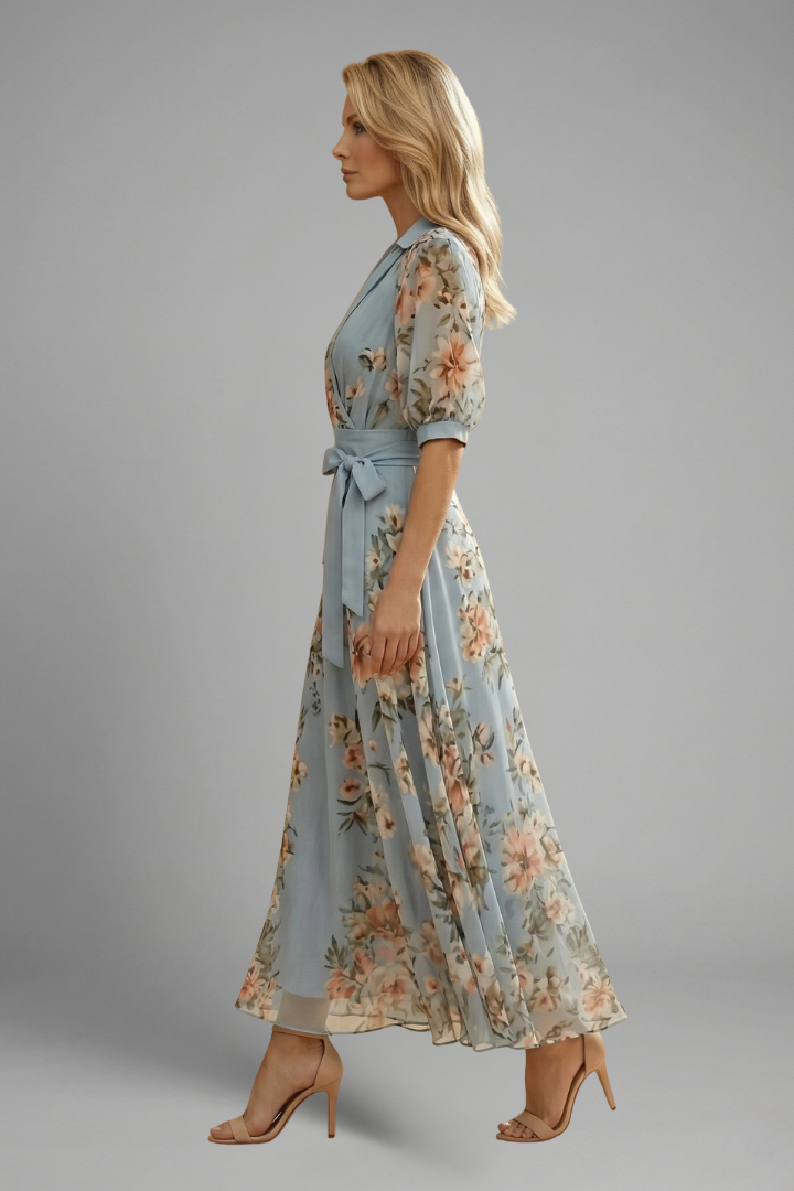 Isobel Carmichael | Floral Wrap Midi Dress For Women