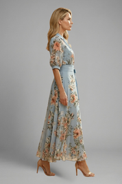 Isobel Carmichael | Floral Wrap Midi Dress For Women