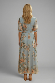 Isobel Carmichael | Floral Wrap Midi Dress For Women