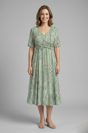 Rosemary Caldwell | Floral Midi Dress For Women