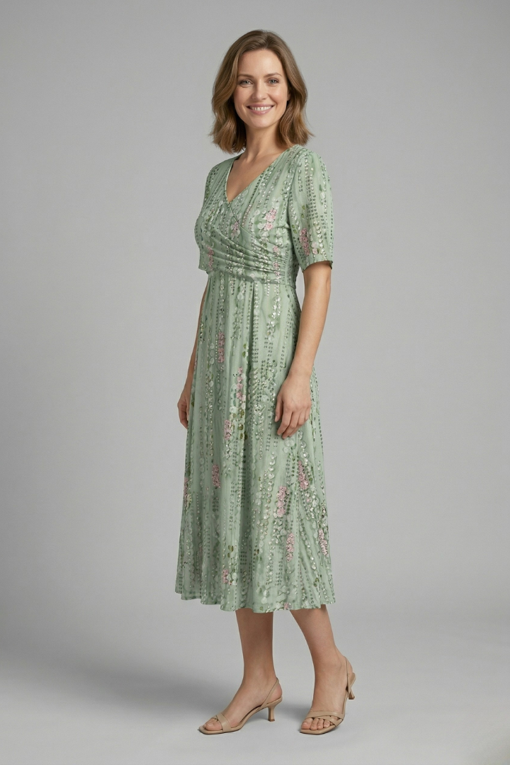 Rosemary Caldwell | Floral Midi Dress For Women