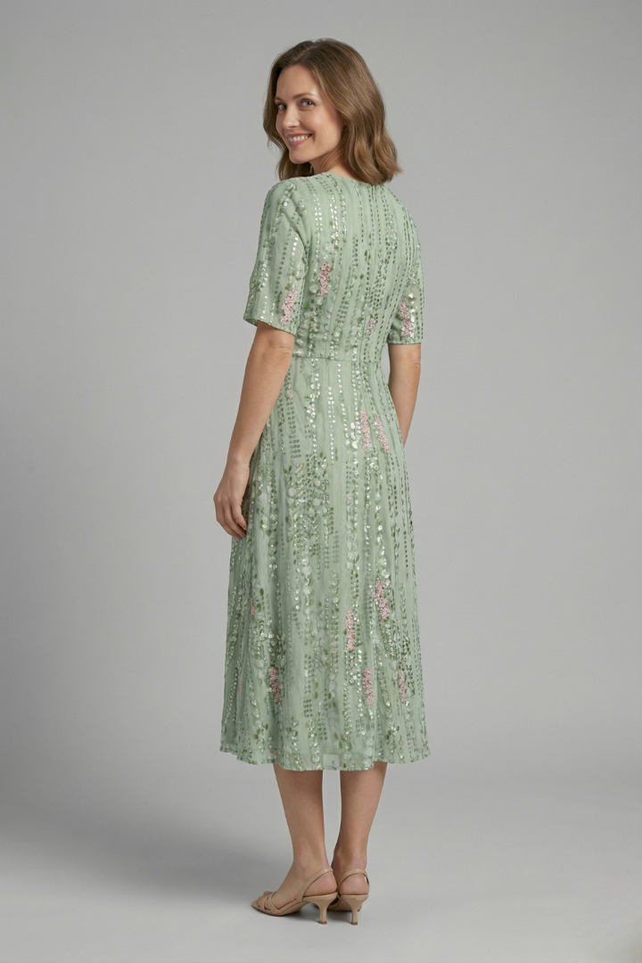 Rosemary Caldwell | Floral Midi Dress For Women