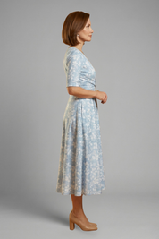 Lisette Fairbanks | Floral Wrap Midi Dress For Women