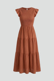 Helena Bramwell | Smocked Tiered Maxi Dress For Women