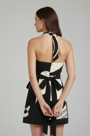 Celeste Fairmont | Halter Wrap Mini Dress For Women