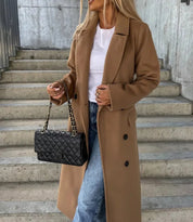 Harriet Dunmore | Longline Double-Breasted Coat For Women