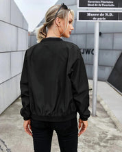 Laurel Ashbourne | Classic Army Green Bomber Jacket For Women