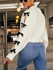 Anastasia Kelbourne | Bow Sleeve Knit Cardigan For Women