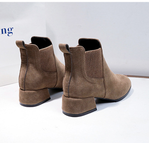 Rosanna Kildare | Black Suede Chelsea Ankle Boots For Women