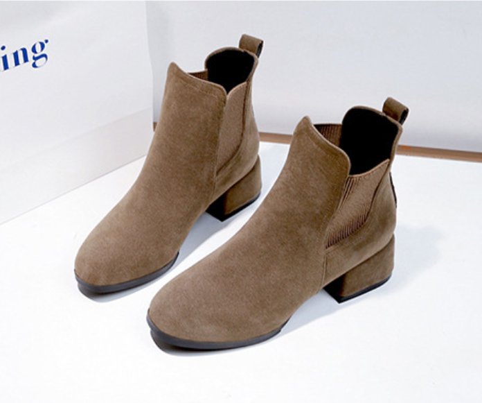 Rosanna Kildare | Black Suede Chelsea Ankle Boots For Women
