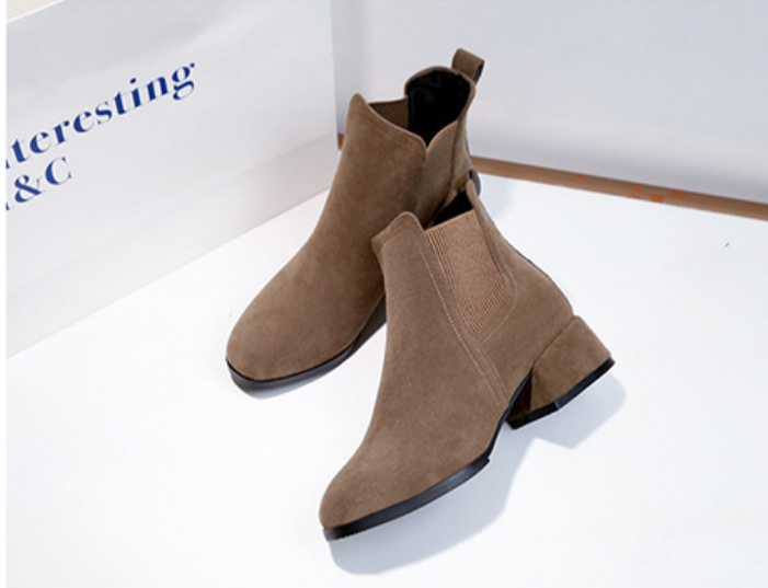 Rosanna Kildare | Black Suede Chelsea Ankle Boots For Women