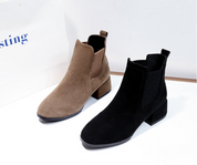 Rosanna Kildare | Black Suede Chelsea Ankle Boots For Women