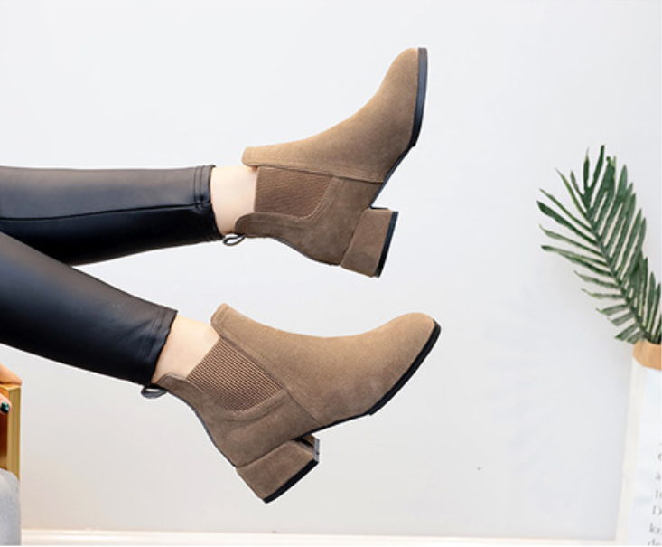 Rosanna Kildare | Black Suede Chelsea Ankle Boots For Women