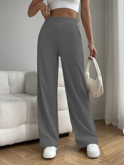 Vivienne Ashgrove | High Waist Wide Leg Corduroy Trousers For Women