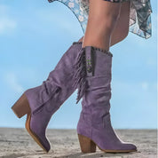 Dakota Merriweather | Fringe Cowboy Knee-High Boots For Women