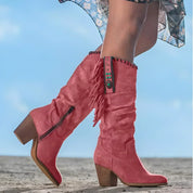 Dakota Merriweather | Fringe Cowboy Knee-High Boots For Women