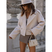 Marguerite Devonshire | Cropped Wool-Blend Blazer For Women