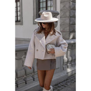 Marguerite Devonshire | Cropped Wool-Blend Blazer For Women