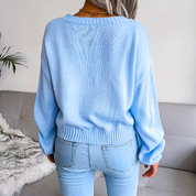 Harriet Dunmore | Cloud Print Cropped Cardigan For Women