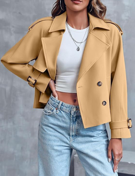 Mirande Holloway | Cropped Trench Coat For Women
