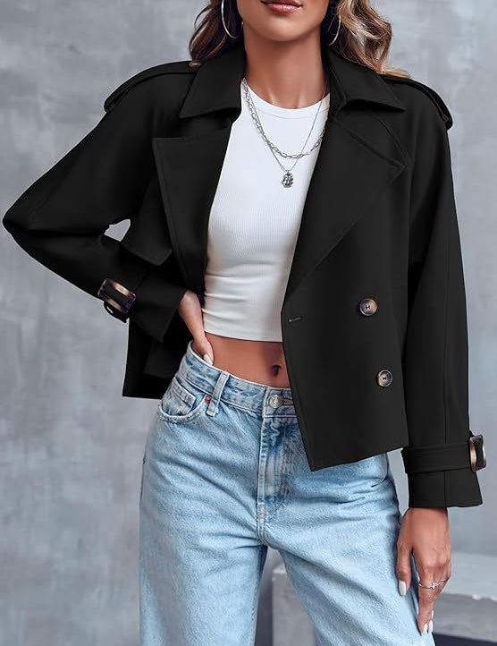 Mirande Holloway | Cropped Trench Coat For Women