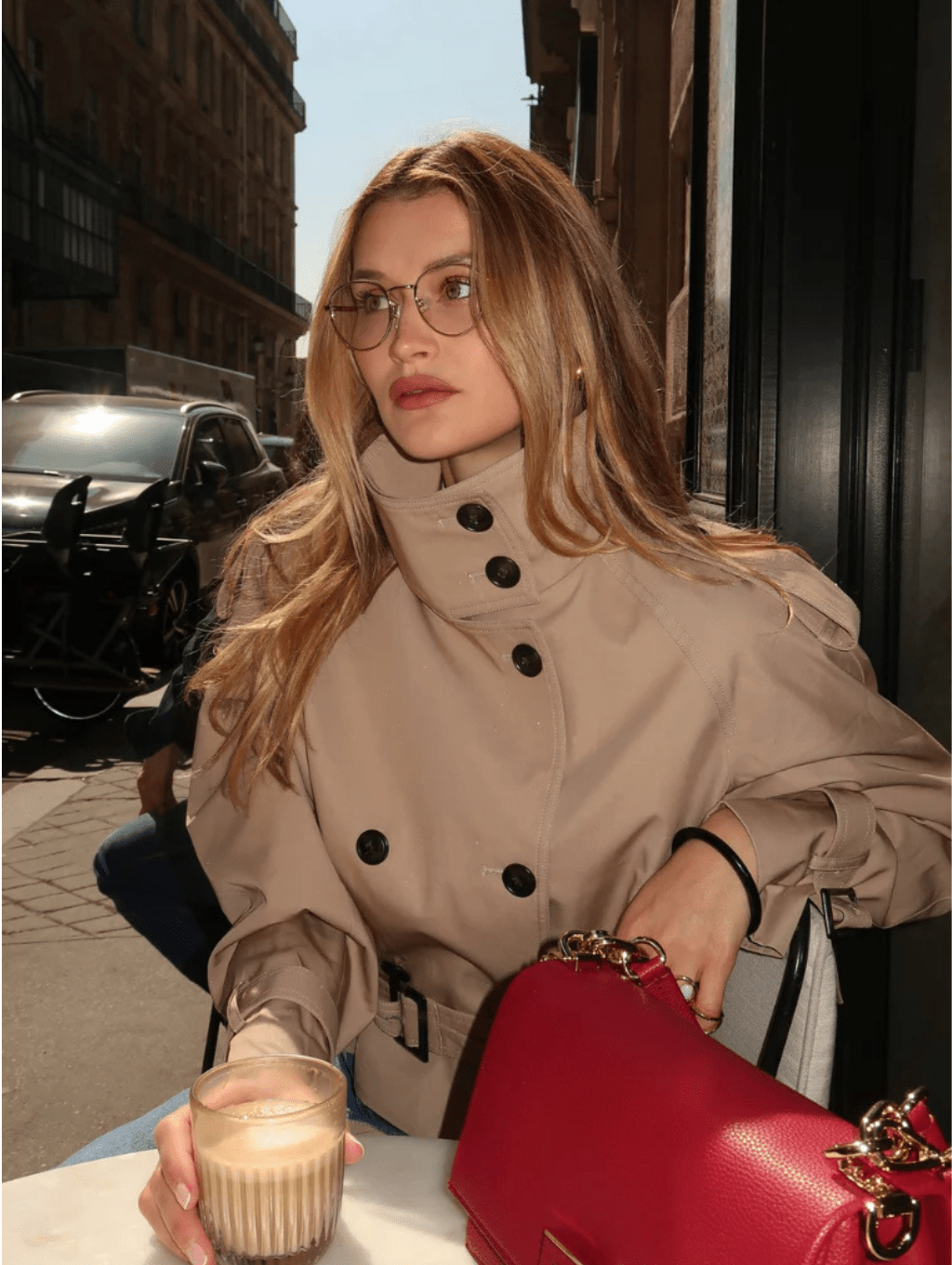 Georgette Winsmore | Cropped Belted Trench Jacket For Women