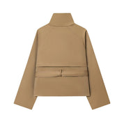 Georgette Winsmore | Cropped Belted Trench Jacket For Women