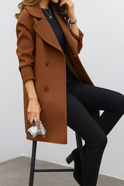 Verena Colthurst | Longline Double-Breasted Overcoat For Women