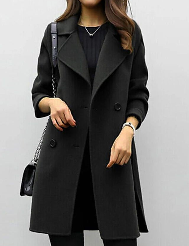 Verena Colthurst | Longline Double-Breasted Overcoat For Women