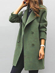Verena Colthurst | Longline Double-Breasted Overcoat For Women