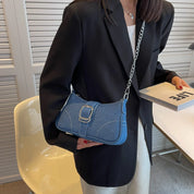 Corinna Ashwell | Denim Chain Shoulder Bag For Women