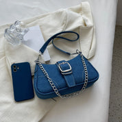 Corinna Ashwell | Denim Chain Shoulder Bag For Women