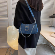 Corinna Ashwell | Denim Chain Shoulder Bag For Women