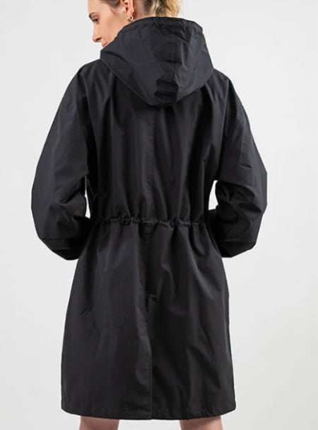 Celeste Rainford | Long Hooded Rain Jacket For Women