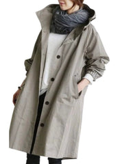 Celeste Rainford | Long Hooded Rain Jacket For Women