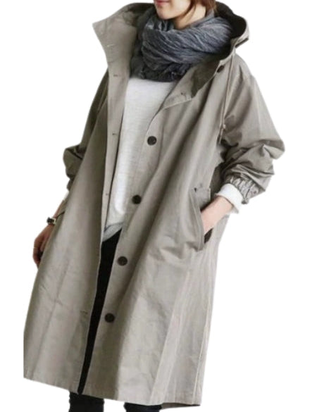 Celeste Rainford | Long Hooded Rain Jacket For Women