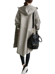 Celeste Rainford | Long Hooded Rain Jacket For Women