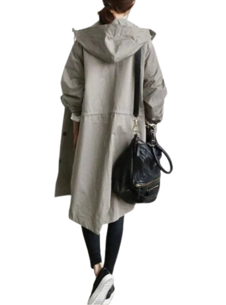 Celeste Rainford | Long Hooded Rain Jacket For Women