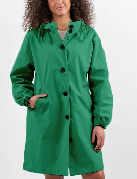 Celeste Rainford | Long Hooded Rain Jacket For Women