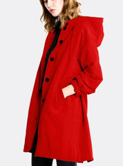 Celeste Rainford | Long Hooded Rain Jacket For Women