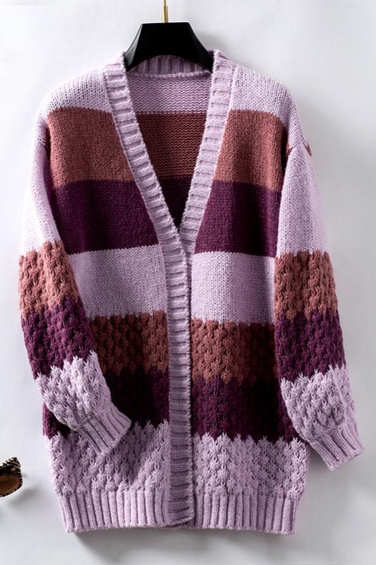 Harriet Dunleigh | Colour Block Knit Cardigan For Women