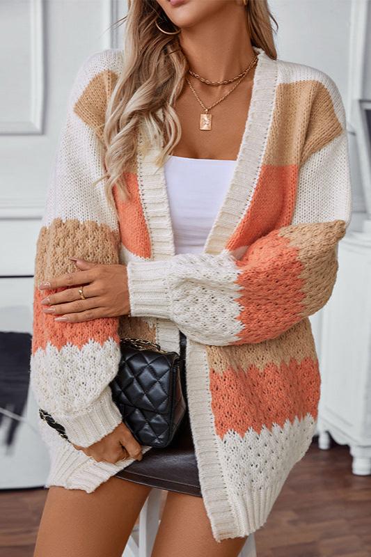 Harriet Dunleigh | Colour Block Knit Cardigan For Women