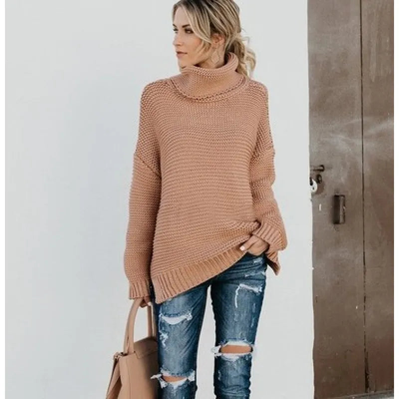 Harriet Coldwell | Chunky Turtleneck Knit Sweater For Women