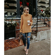 Harriet Coldwell | Chunky Turtleneck Knit Sweater For Women