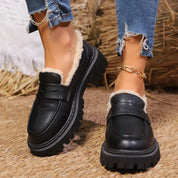 Vivienne Stoneham | Fur-Lined Platform Loafers For Women