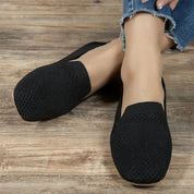 Beatrice Holloway | Breathable Knit Slip-On Flats For Women
