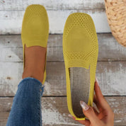 Beatrice Holloway | Breathable Knit Slip-On Flats For Women