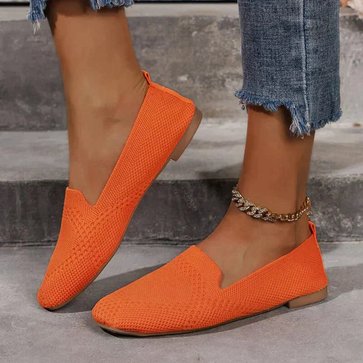 Beatrice Holloway | Breathable Knit Slip-On Flats For Women