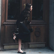 Vivienne Colworth | Ribbed Knit Long Sleeve Maxi Dress For Women