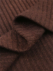 Natasha Elmwood | Ribbed Knit Button-Front Long Sleeve Top For Women